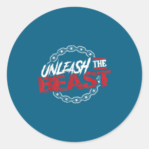 Unleahe _ Gym Mode Fitness Motivation Wer  Classic Round Sticker