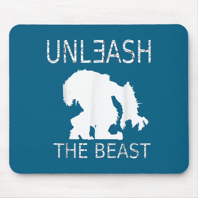Unleahe Workout Motivation Gym Graphic  Mouse Pad (Front)