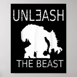 Unleahe Workout Motivation Gym Graphic  Poster