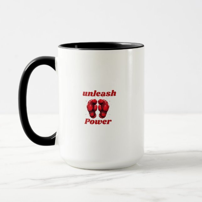 Unleash boxing Power Mug (Left)