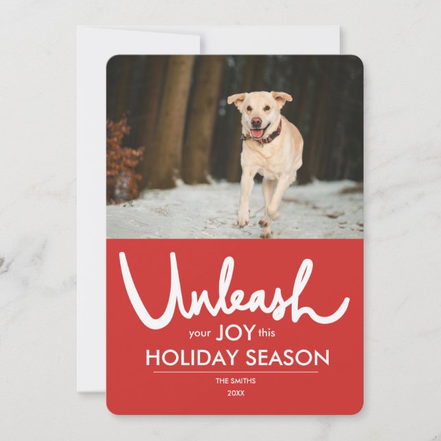 Unleash | Funny Dog Photo Holiday (Front)