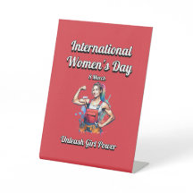 Unleash Girl Power. International Women's Day.