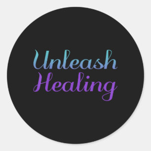 Unleash Healing Prevention Awareness Design Classic Round Sticker