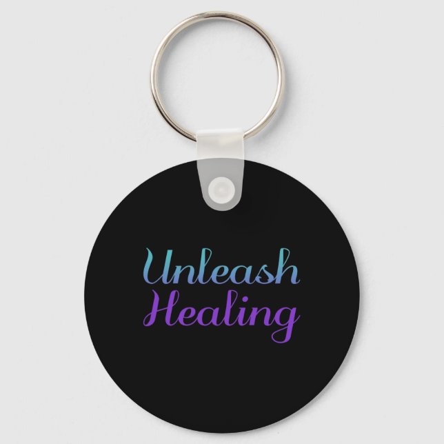 Unleash Healing Prevention Awareness Design Key Ring (Front)