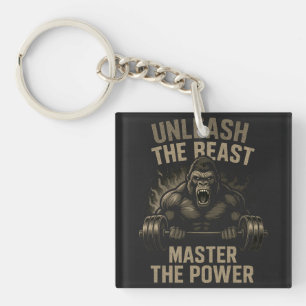 Unleash the Beast – Bodybuilding Power Gifts Key Ring