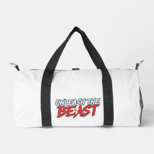 Unleash The Beast - Motivational Fitness Quote Duffle Bag