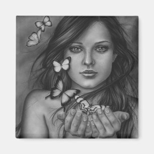 Unleash the butterflies Magnet