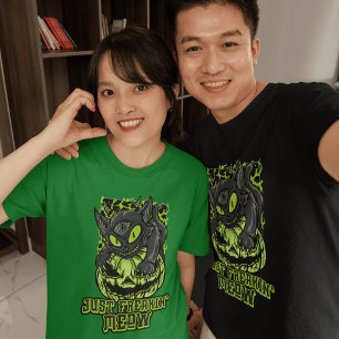 Unleash the Darkness with Evil Cat Halloween T-Shirt