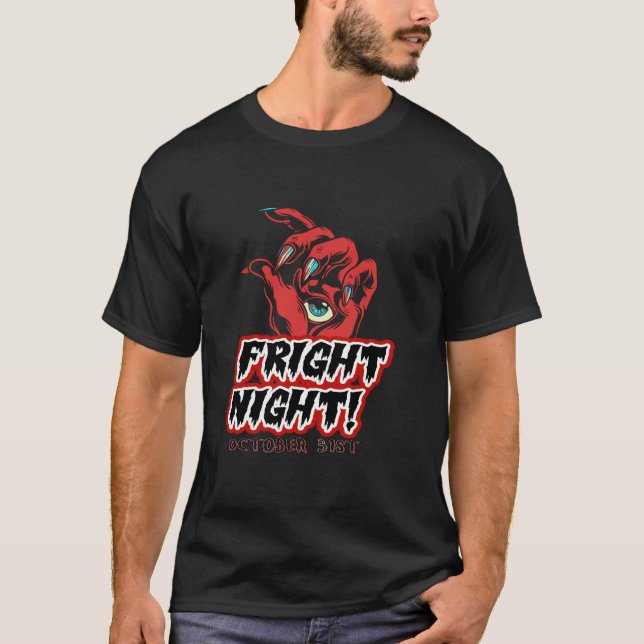 Unleash the Fright Tee - Halloween Horror Shirt (Front)
