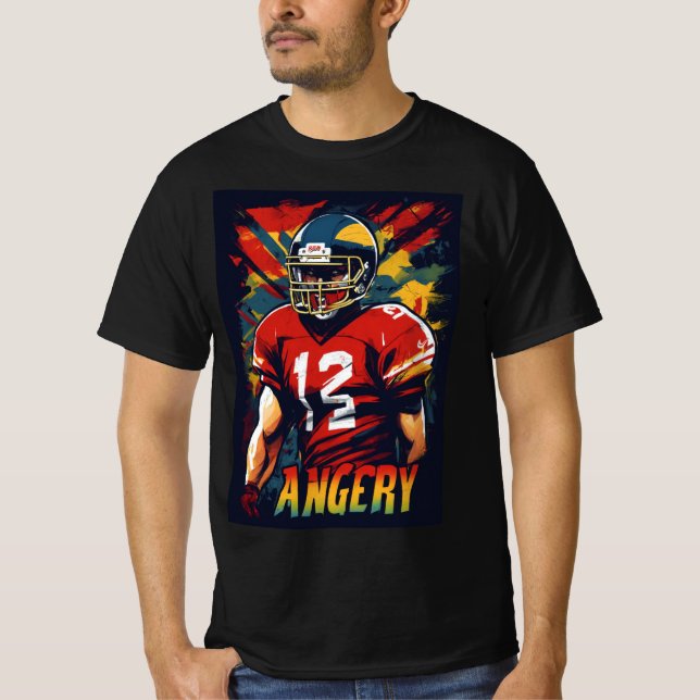 Unleash the Fury - Angry Runs Football Tee (Front)