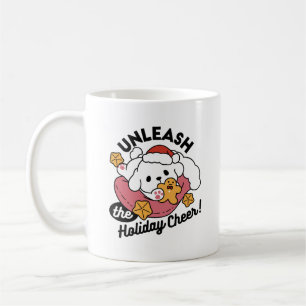 Unleash the Holiday Cheer – Cute Dog Christmas Coffee Mug