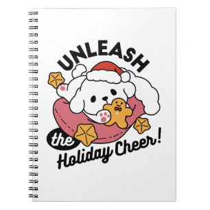 Unleash the Holiday Cheer – Cute Dog Christmas Notebook