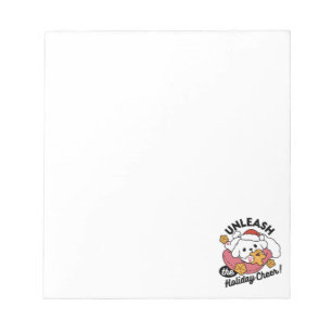 Unleash the Holiday Cheer – Cute Dog Christmas Notepad