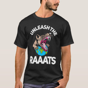 Unleash The Hungry Rats Horror Video Game Gaming T-Shirt