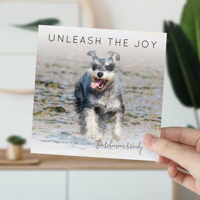 Unleash The Joy | Photo Christmas Holiday Card (Creator Uploaded)