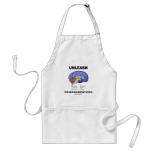 Unleash The Neuroscientist Within (Brain Anatomy) Standard Apron