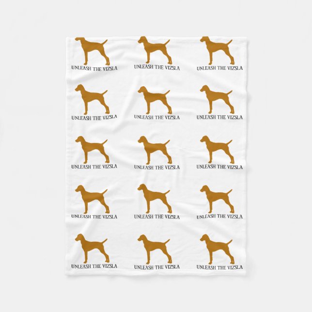 UNLEASH THE VIZSLA FLEECE BLANKET (Front)