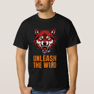 Unleash The Wild Fierce Wolf T-Shirt