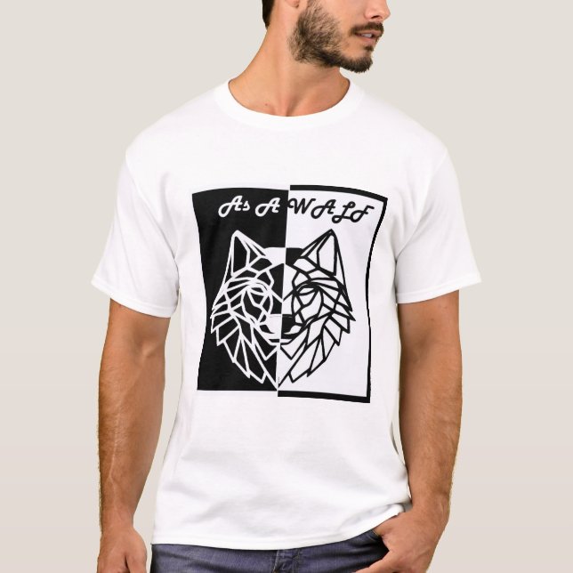 Unleash the Wild Within: Strong as Wolf T-Shirt (Front)