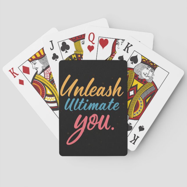 Unleash Ultimate You  Playing Cards (Back)
