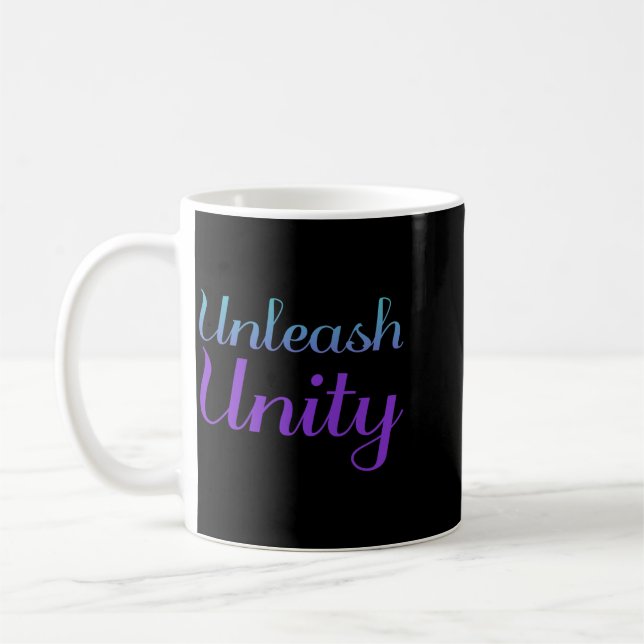 Unleash Unity Prevention Awareness Design Coffee Mug (Left)