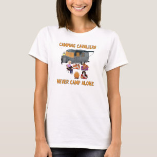 Unleash Your Cavalier's Inner Camper: Fun Camping T-Shirt