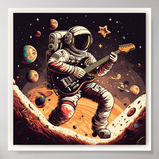 Unleash Your Creative Side with Astronaut Poster (Front)