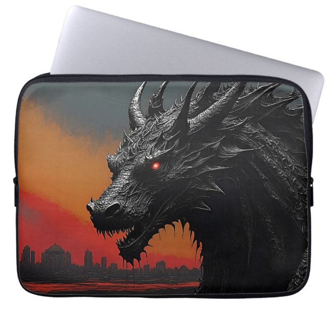 Unleash Your Creativity: Dragon City  Laptop Sleeve (Front)
