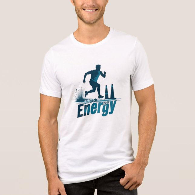 Unleash Your Energy – Sprinter Tee Design (Front)