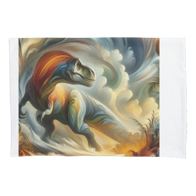  🦕Unleash Your Inner Artist with Dinosaur-Themed  Pillowcase (Front)