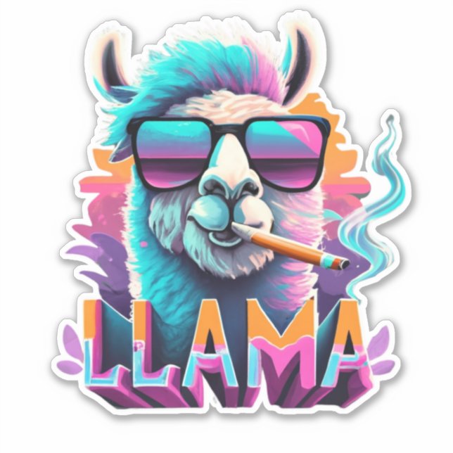 Unleash Your Inner Artist with Llama Sticker Sets (Front)