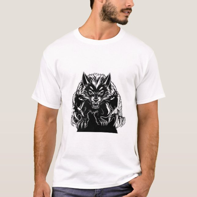 Unleash Your Inner Beast - Fierce Wolverine T-Shirt (Front)