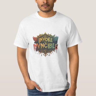 Unleash Your Inner Power: Invoke the Invincible T- T-Shirt