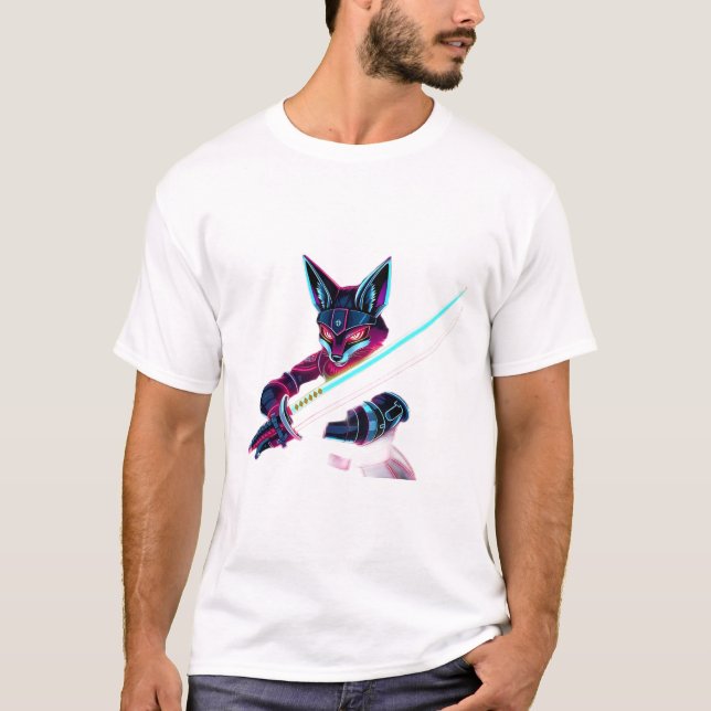 Unleash Your Inner Samurai Fox T-Shirt (Front)