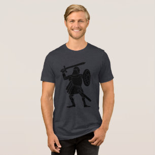 Unleash Your Inner Warrior: Vintage Viking Warrior Tri-Blend Shirt
