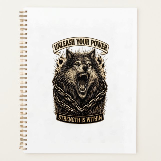 Unleash Your Power — Strength Is Within Planner (Front)