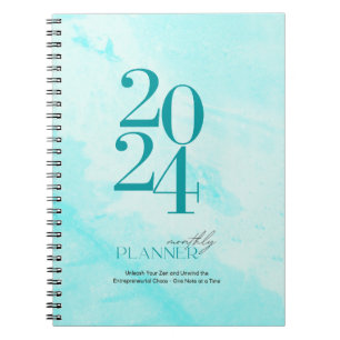 Unleash your zen turquoise notebook