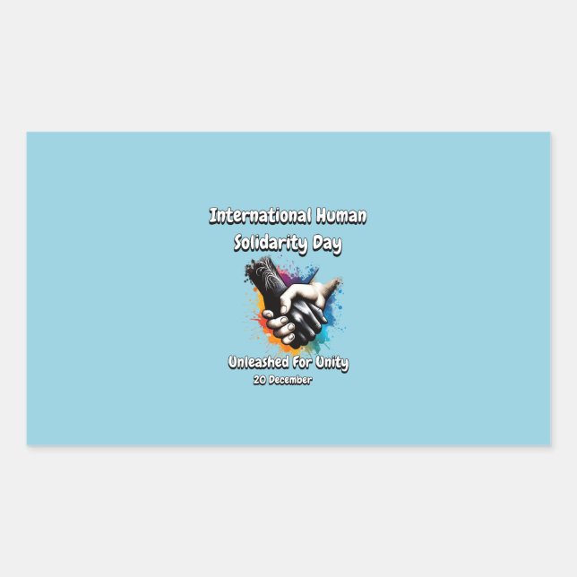 Unleashed for Unity. Rectangular Sticker (Front)