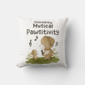 Unleashing Musical Pawsitivity - Pet Lover - Music Cushion