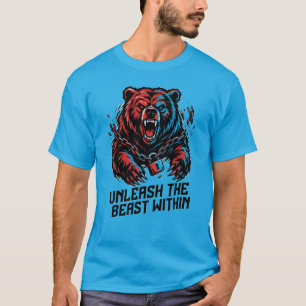 UnleashTheBeast Bear T-Shirt – Chains Broken Power
