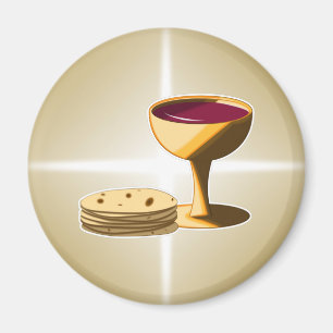 Unleavened Bread and Wine Holy Communion Magnet