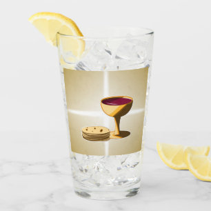 Unleavened Bread and Wine The Last Supper Easter Glass