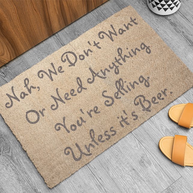 Unless Its Beer•Funny• Doormat (Creator Uploaded)