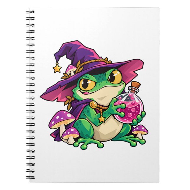 Unlicensed Alchemist Frog Wizard Notebook (Front)