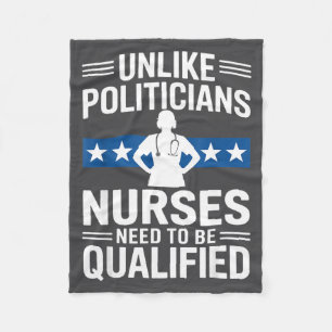 Unlike Liticians Nurses Need To Be Qualified Sarca Fleece Blanket