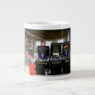 Unlikely voter is a spoof on voting in America. Large Coffee Mug