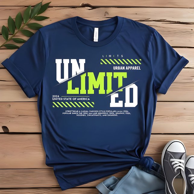 Unlimited Graphic T-Shirt | Trendy Men's Tee (Creator Uploaded)
