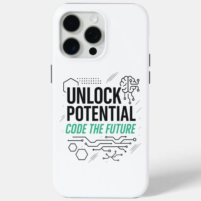 Unlock Potential Code Future Case | Tech Journey (Back)