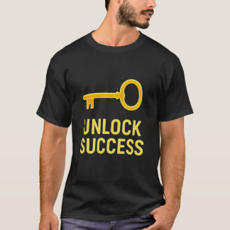 Unlock Success – Glowing Golden Key T-Shirt
