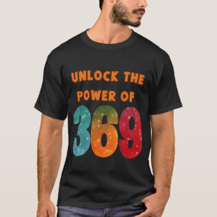 unlock the power, tshirt with magic Tesla numbers 